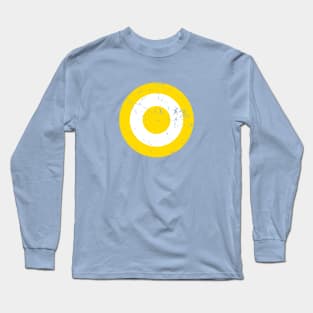 Distressed Saffron and White Roundel Long Sleeve T-Shirt